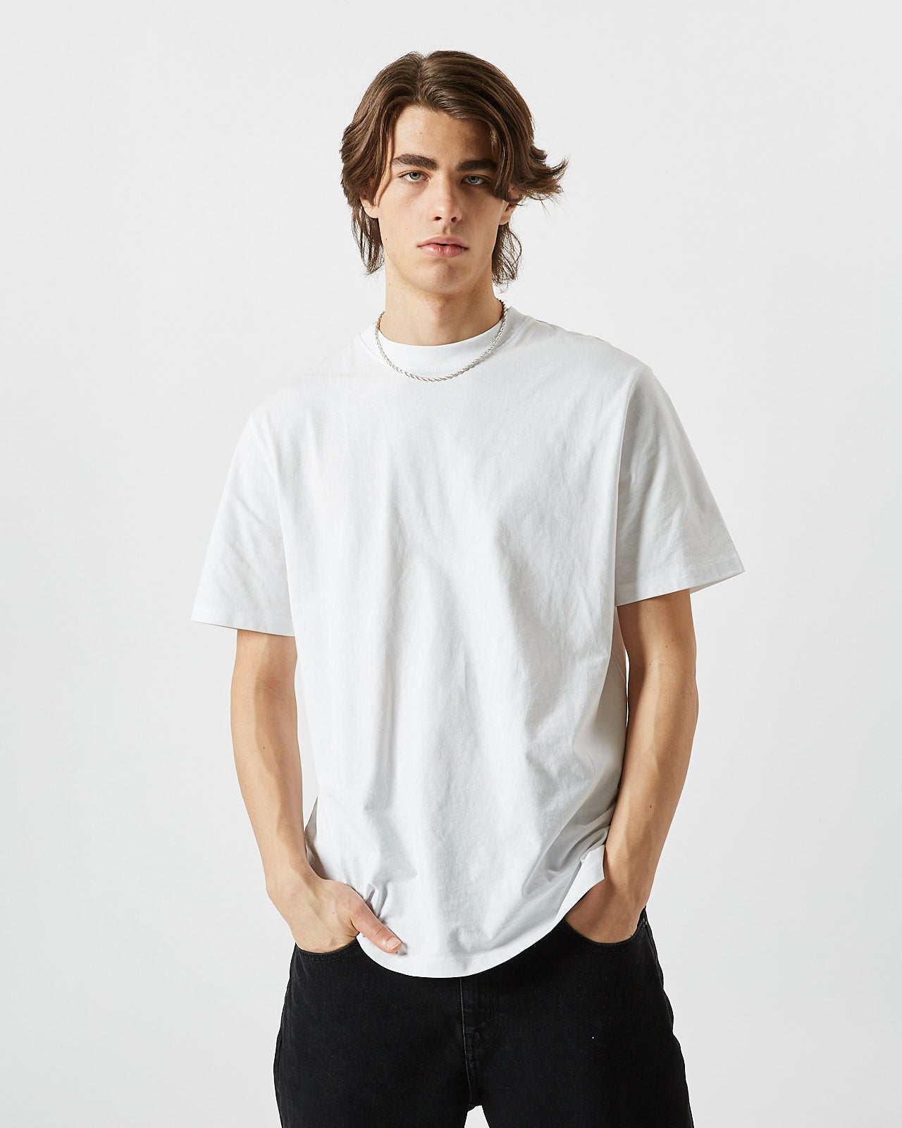 minimum male Aarhus Tee G029 Short Sleeved T-shirt 000 White