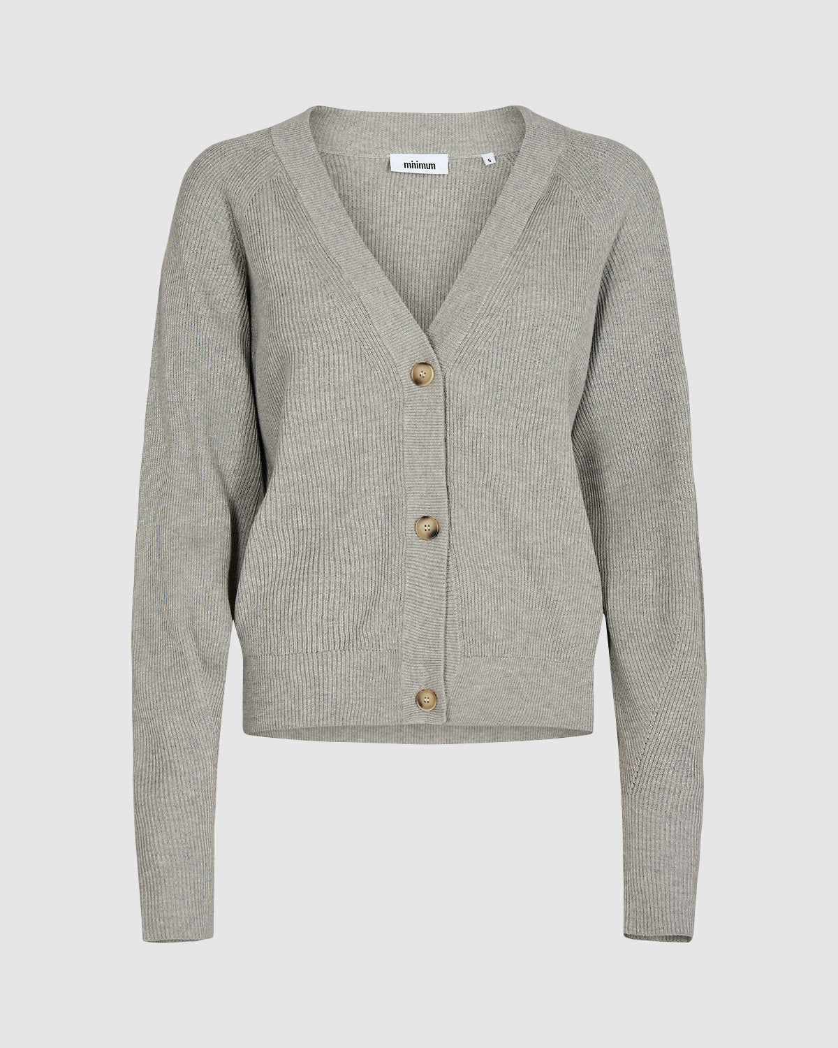 Cardine G007 Cardigan - Light Grey Melange