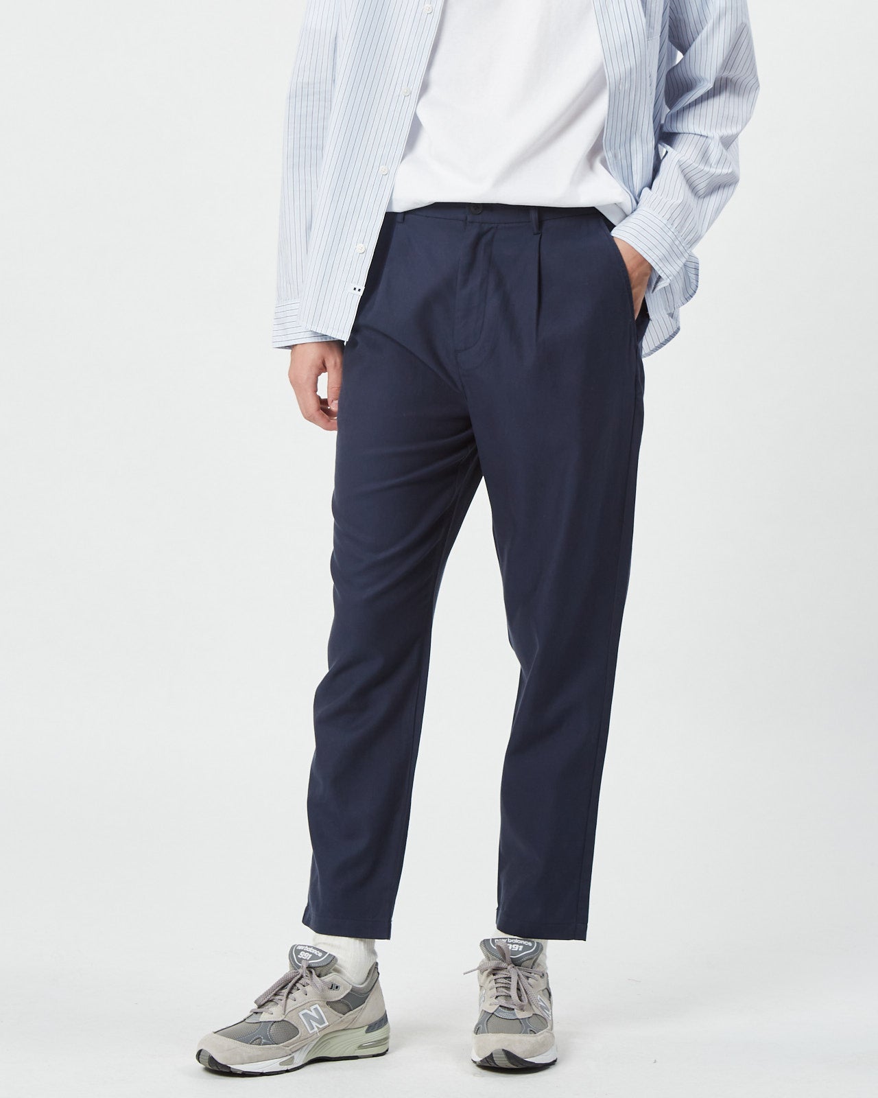 minimum male Frode 9795 Pants Casual Pants 687 Navy Blazer