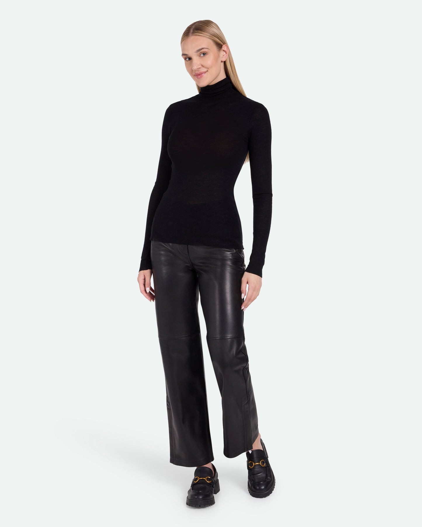 Pernilles turtleneck 3736 - Black